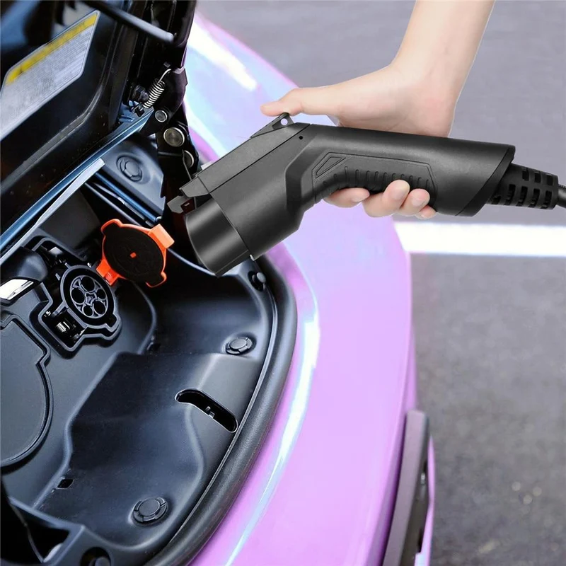 Typ 1 EV-Ladegerät 40 A SAE J1772 Tragbare EVSE-Ladebox mit 7.6 m Kabel für Nissan für Ford Elektrofahrzeug Level 2 Ladegerät