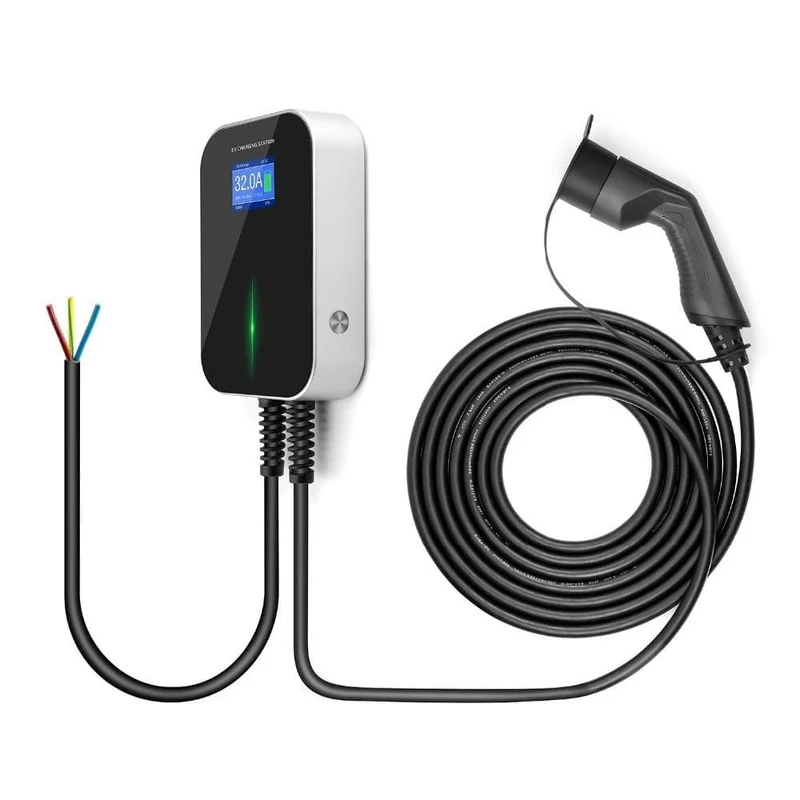 32A 1Phase EVSE Wallbox EV Ladegerät Elektrische Fahrzeug Ladestation mit Typ 2 Kabel IEC 62196-2 Wasserdicht für Audi Für Benz