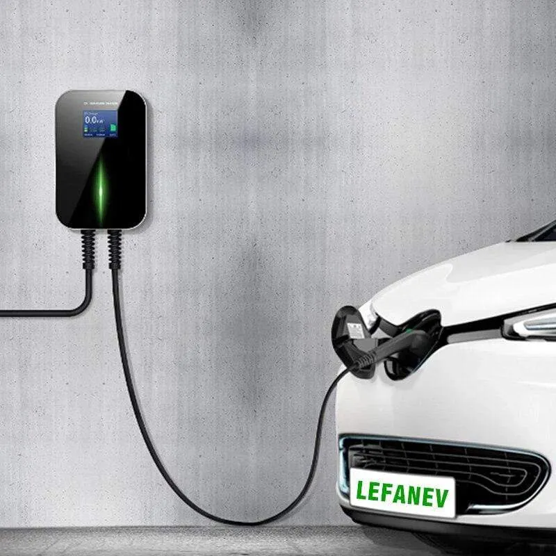 32A 1Phase EVSE Wallbox EV Ladegerät Elektrische Fahrzeug Ladestation mit Typ 2 Kabel IEC 62196-2 Wasserdicht für Audi Für Benz