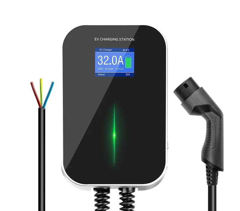 32A 1Phase EVSE Wallbox EV Ladegerät Elektrische Fahrzeug Ladestation mit Typ 2 Kabel IEC 62196-2 Wasserdicht für Audi Für Benz