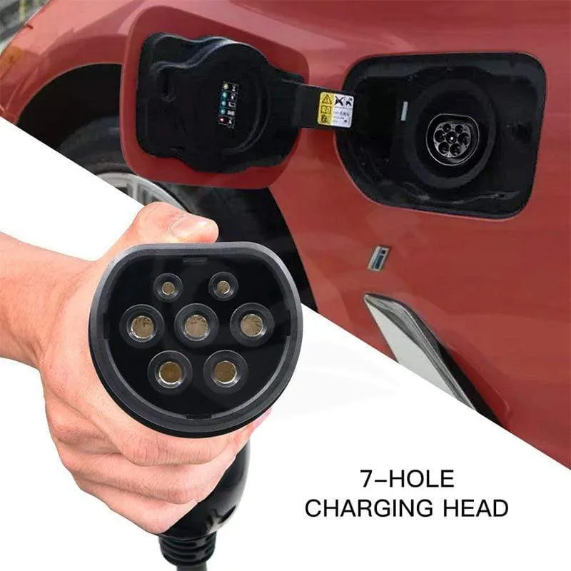 11 kW Ev-Ladegerät Typ 2, 3 Phasen, 16 A, IEC 62196-2, CEE-Stecker, tragbares Elektrofahrzeug-Autoladegerät, EVSE-Ladestation, Evse-Ladegerät