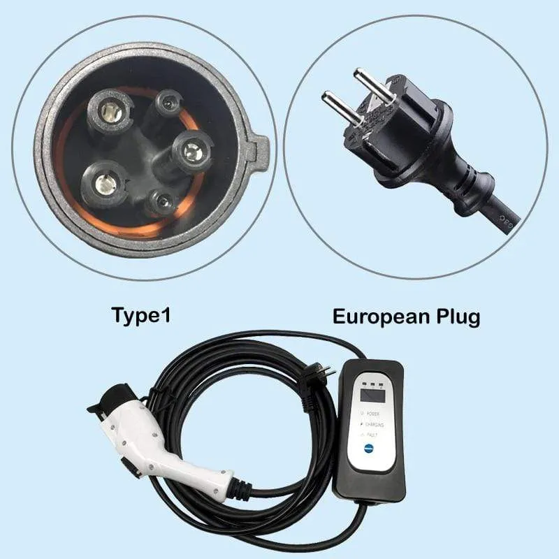 Mobiles Schnellladegerät Home Wallbox Verwenden Sie EV-Ladekabel 16A 13A 10A 8A Einstellbare Elektroautonutzung