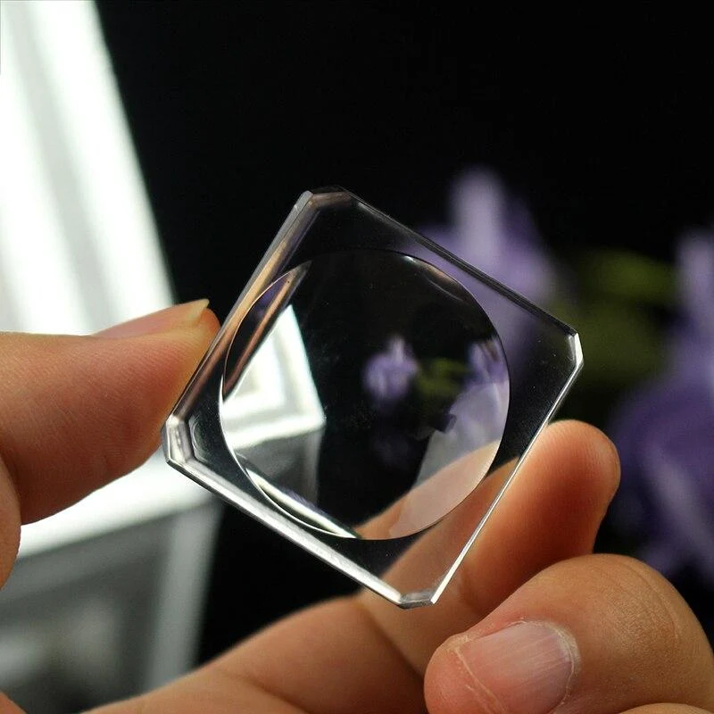 Einfache transparente Kristall-Display mit quadratischer Basis, Tischhalter, Ständer, Heimdekor, Ornament, Glaskugel-Halterung