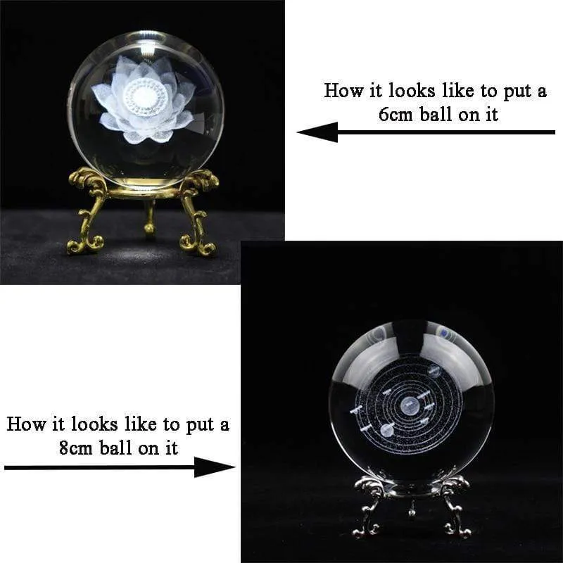5 TEILE/LOS Mode Kristallkugel Sockel Glas Diamant Unterstützung Basis Büro Display Dekoration