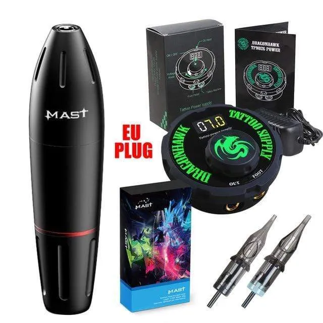 Professioneller Tattoo Pen Maschinenmast K2 Make-up Rotary Tattoo Maschine Set für Cartridge Nadeln Tattoo Supplies