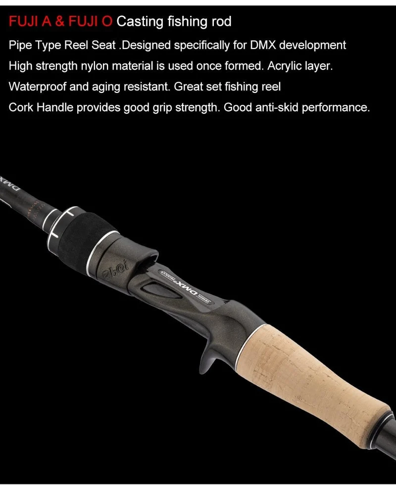 2Section FUJI Guide Angelrute OBEI Spinning Casting Reiserute 7-42g 1.98 2.10. 2.24m Baitcasting ML M MH FAST Rute