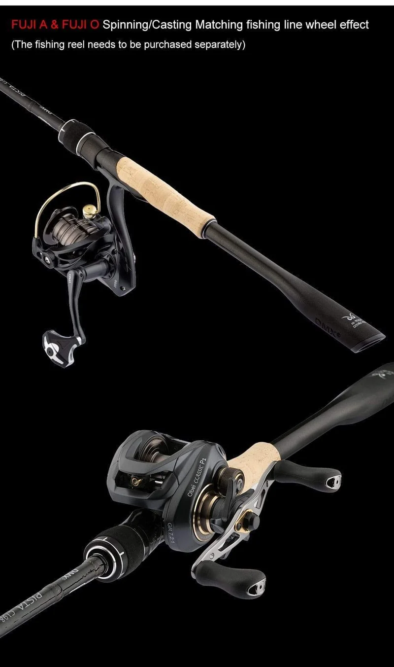 2Section FUJI Guide Angelrute OBEI Spinning Casting Reiserute 7-42g 1.98 2.10. 2.24m Baitcasting ML M MH FAST Rute