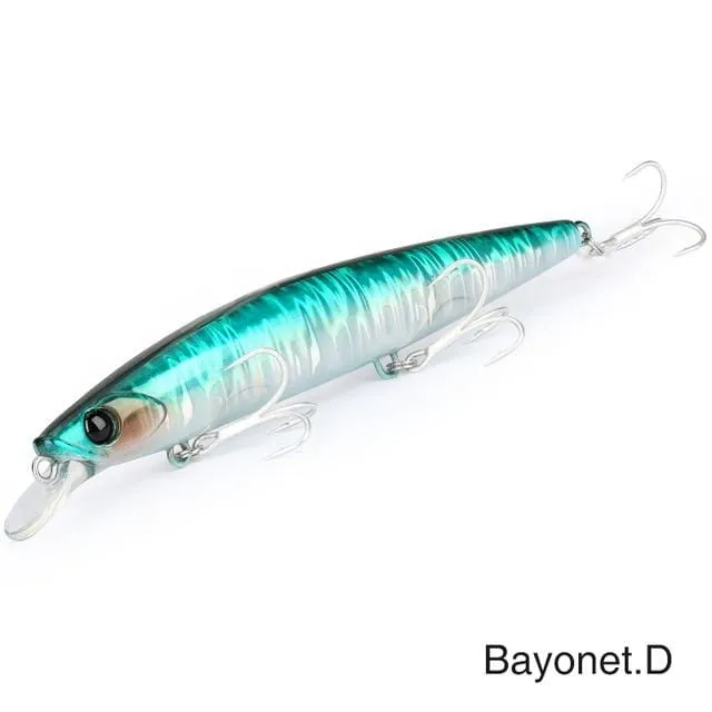 Ultra Long Casting 135S Salzwasser sinkender Elritze BAYONET 135mm 26.4g Tungaten Gewicht Angelköder Wolfsbarsch Harter Köder