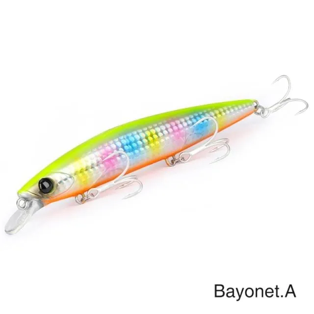 Ultra Long Casting 135S Salzwasser sinkender Elritze BAYONET 135mm 26.4g Tungaten Gewicht Angelköder Wolfsbarsch Harter Köder