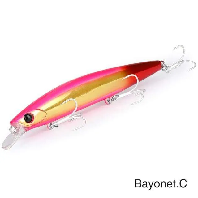 Ultra Long Casting 135S Salzwasser sinkender Elritze BAYONET 135mm 26.4g Tungaten Gewicht Angelköder Wolfsbarsch Harter Köder