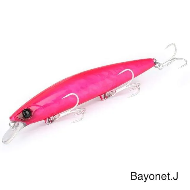 Ultra Long Casting 135S Salzwasser sinkender Elritze BAYONET 135mm 26.4g Tungaten Gewicht Angelköder Wolfsbarsch Harter Köder