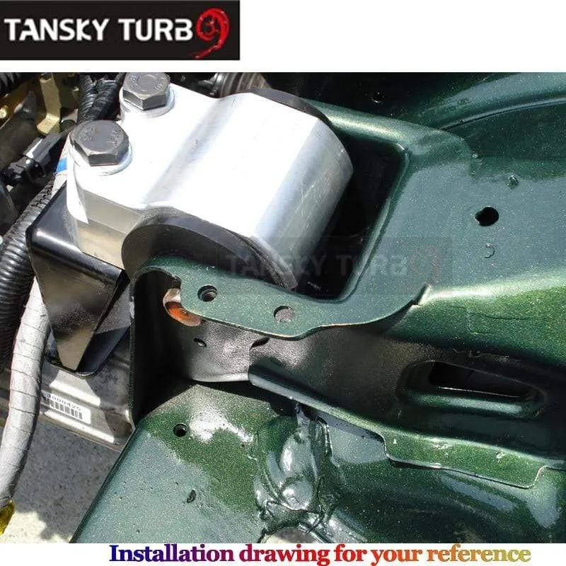Performance-Heckmotor-Motorhalterung aus Aluminium für Honda Civic 92-00 EK EG CXX-M3-BK