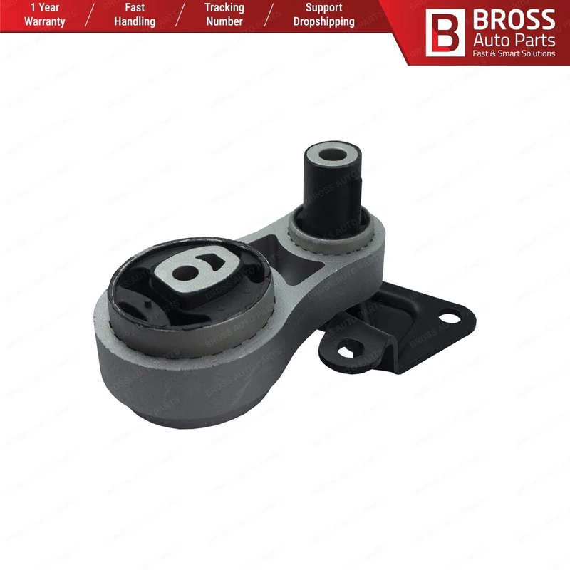 Bross BSP921 Untere hintere Motor-Getriebe-Getriebehalterung 3S616P082AA für B-Max JK 2012-On, Fiesta MK5, Fiesta MK6, Fusion,