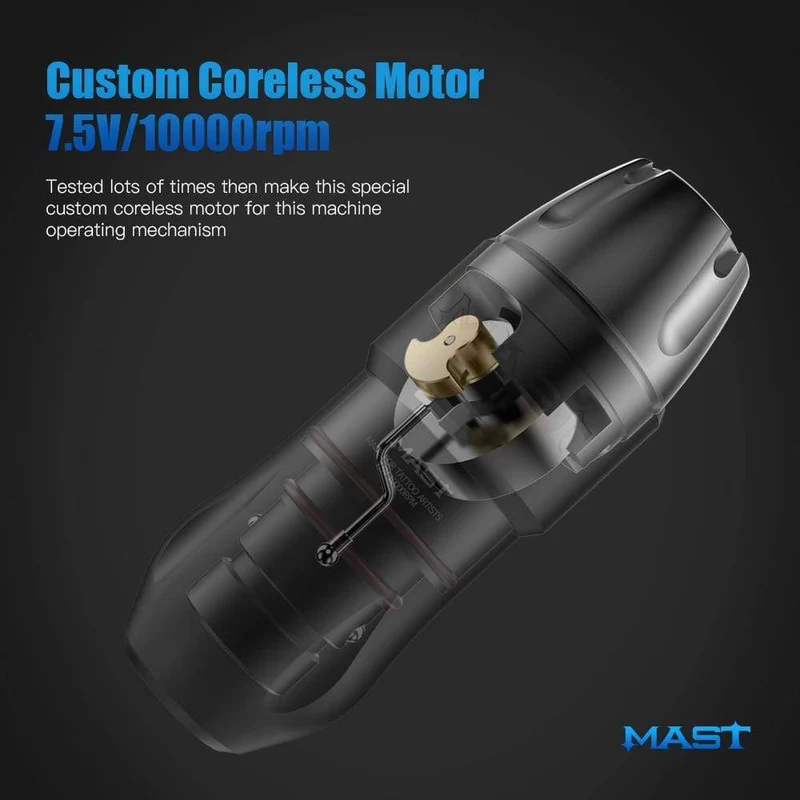 Dragonhawk Mast Top Tattoo Maschine Set Kit Motor Rotary Pen Makeup Power Nadeln