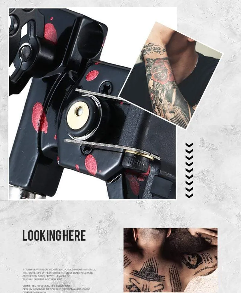 Rotary Tattoo Maschine Hohe Qualität Japan Motor Tattoo Gun Motor RCA Stecker Aluminium Legierung Rahmen Material