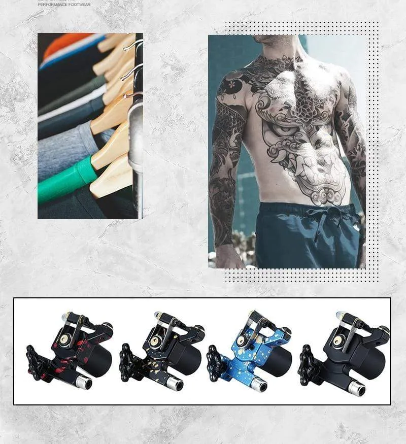 Rotary Tattoo Maschine Hohe Qualität Japan Motor Tattoo Gun Motor RCA Stecker Aluminium Legierung Rahmen Material