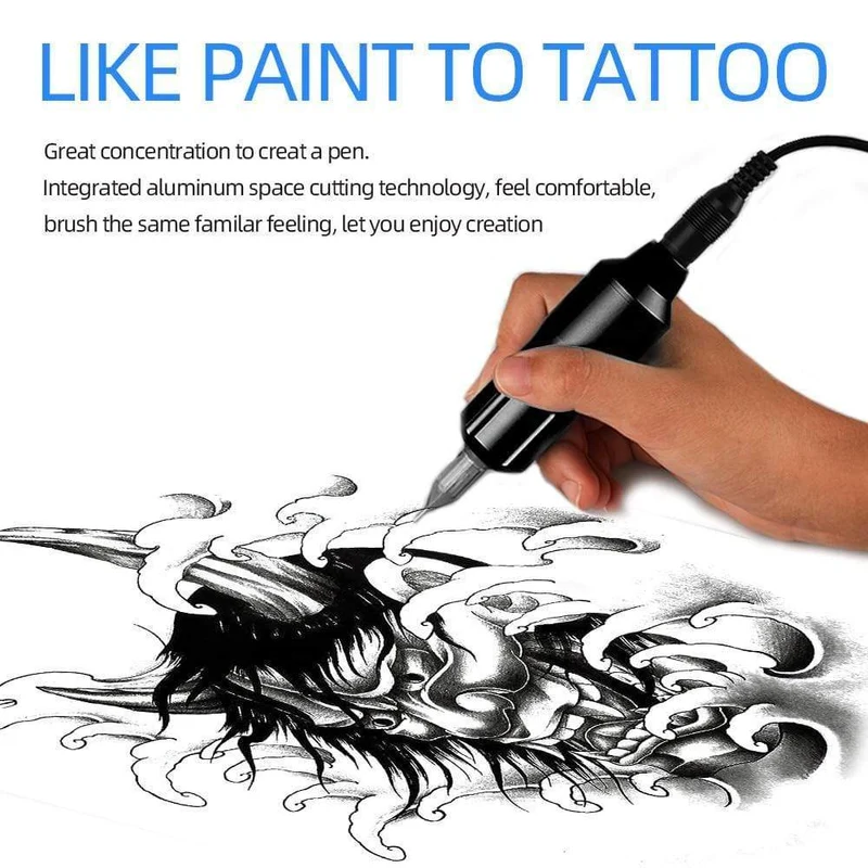Tattoo Pen Rotary RCA Tattoo Maschinengewehr Shader Liner Elektromotor Tattoo Patronennadeln Permanent Make-up für Tätowierer