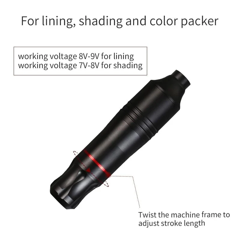 Tattoo-Rotationsstift-Maschine, leistungsstarker Motor, Markenpistolen, Augenbrauen, Lippen, Permanent-Make-up, kostenlose Geschenkartikel