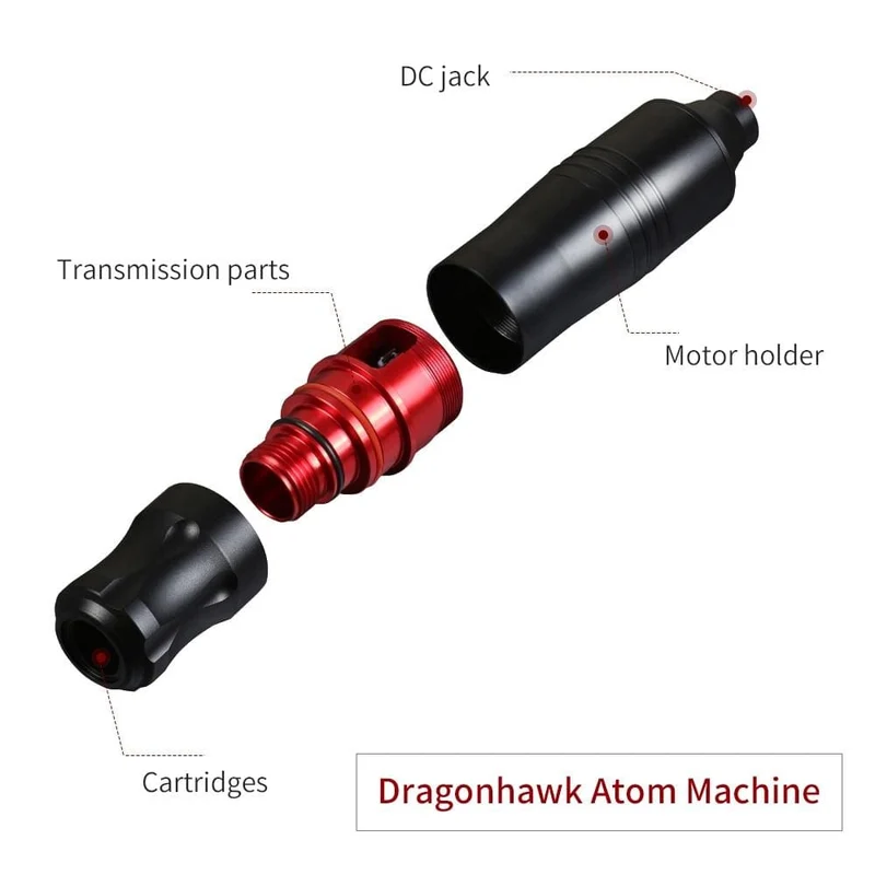 Tattoo-Rotationsstift-Maschine, leistungsstarker Motor, Markenpistolen, Augenbrauen, Lippen, Permanent-Make-up, kostenlose Geschenkartikel