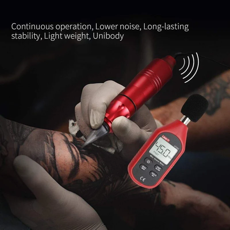 Tattoo-Rotationsstift-Maschine, leistungsstarker Motor, Markenpistolen, Augenbrauen, Lippen, Permanent-Make-up, kostenlose Geschenkartikel