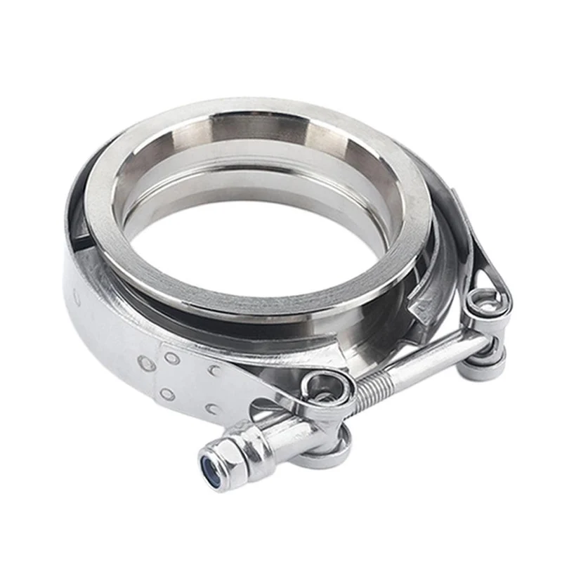 2.5 zoll V Band Klemme Flansch Kit V-Band V 2.5 Zoll Auspuffrohr Schlauch Klemme Flansch Klemme