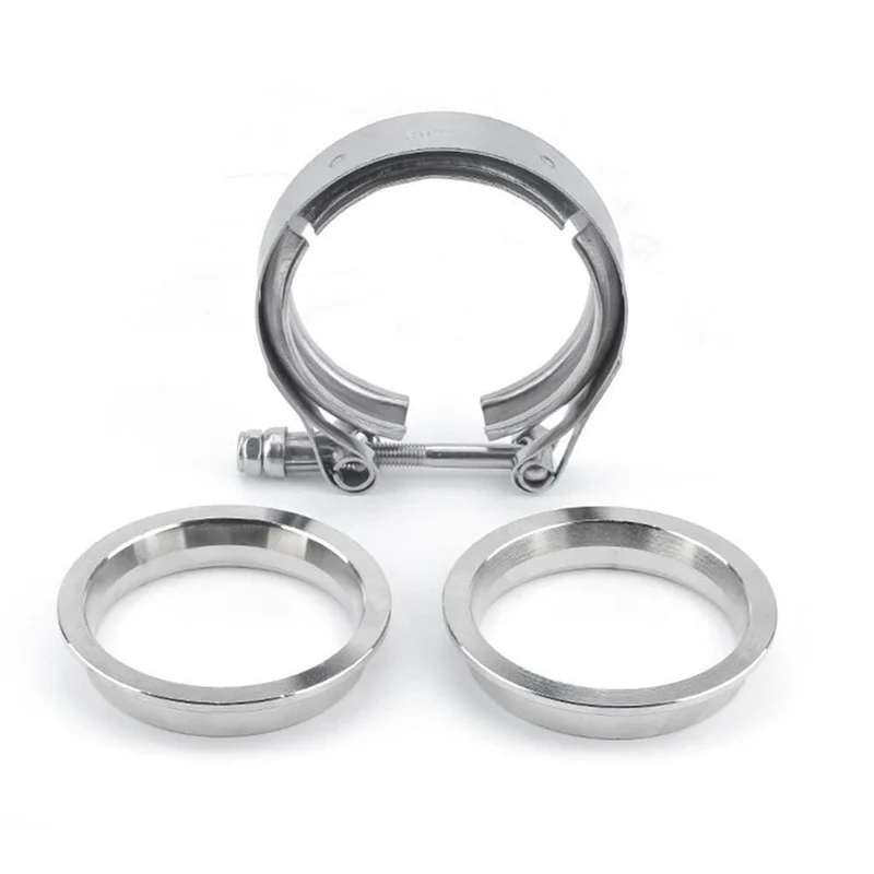 2.5 zoll V Band Klemme Flansch Kit V-Band V 2.5 Zoll Auspuffrohr Schlauch Klemme Flansch Klemme
