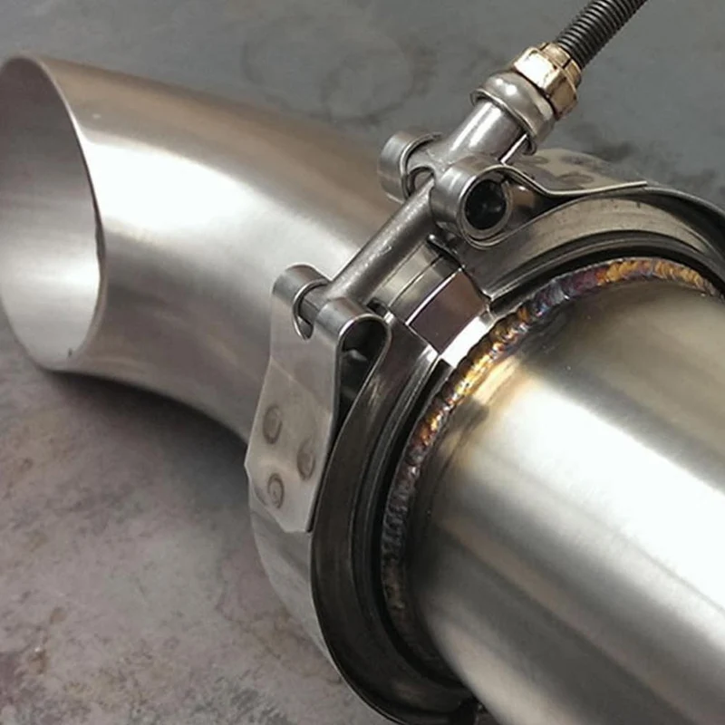2.5 zoll V Band Klemme Flansch Kit V-Band V 2.5 Zoll Auspuffrohr Schlauch Klemme Flansch Klemme