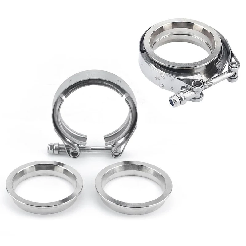 2.5 zoll V Band Klemme Flansch Kit V-Band V 2.5 Zoll Auspuffrohr Schlauch Klemme Flansch Klemme
