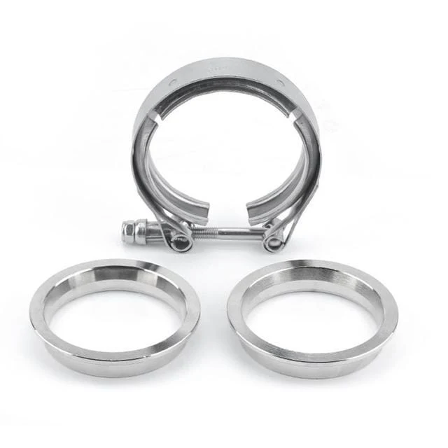 2.5 zoll V Band Klemme Flansch Kit V-Band V 2.5 Zoll Auspuffrohr Schlauch Klemme Flansch Klemme