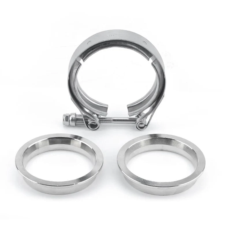 2.5 zoll V Band Klemme Flansch Kit V-Band V 2.5 Zoll Auspuffrohr Schlauch Klemme Flansch Klemme