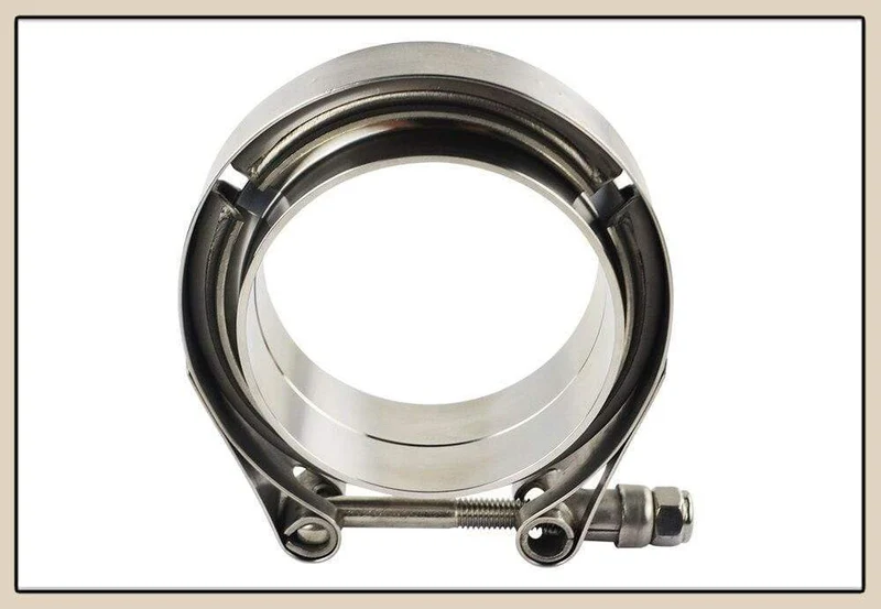 3"/3.25"/3.5"/4.0" SUS 304 Edelstahl Edelstahl Auspuff V-Band-Klemmflansch-Kit Schnellspann-Klemme, männlich, weiblich, Flansch oder normaler Typ