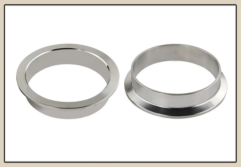 3"/3.25"/3.5"/4.0" SUS 304 Edelstahl Edelstahl Auspuff V-Band-Klemmflansch-Kit Schnellspann-Klemme, männlich, weiblich, Flansch oder normaler Typ