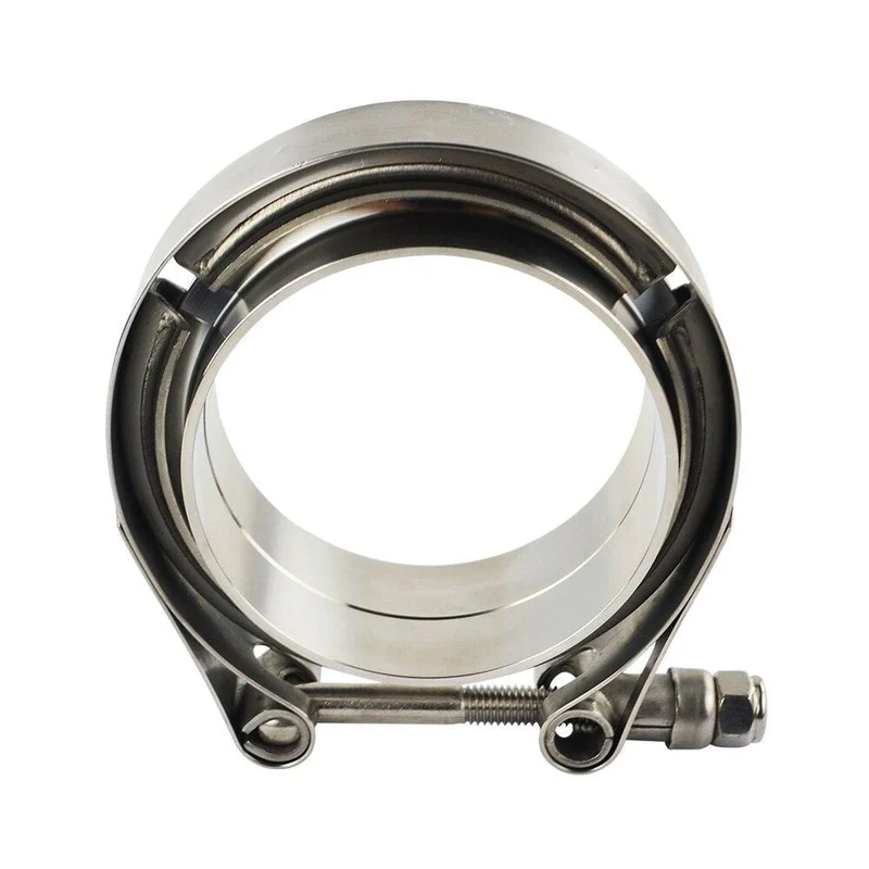 3"/3.25"/3.5"/4.0" SUS 304 Edelstahl Edelstahl Auspuff V-Band-Klemmflansch-Kit Schnellspann-Klemme, männlich, weiblich, Flansch oder normaler Typ