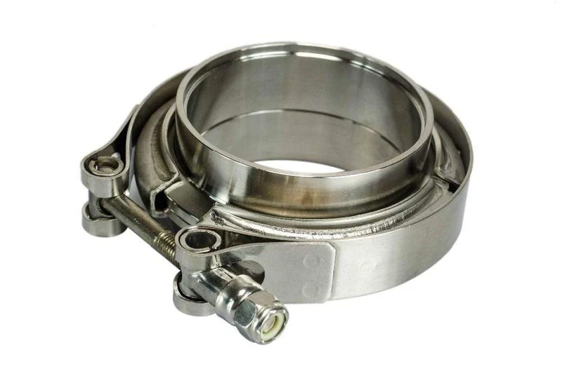 PQY - 2.75" SUS 304 Stahl Edelstahl Auspuff V-Band Klemmflansch Kit V-Band Vband männlich weiblich Design PQY5242