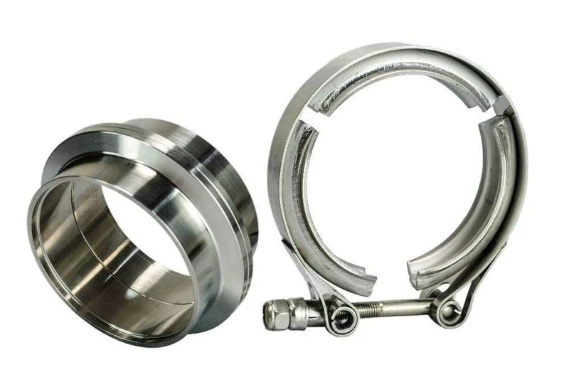 PQY - 2.75" SUS 304 Stahl Edelstahl Auspuff V-Band Klemmflansch Kit V-Band Vband männlich weiblich Design PQY5242