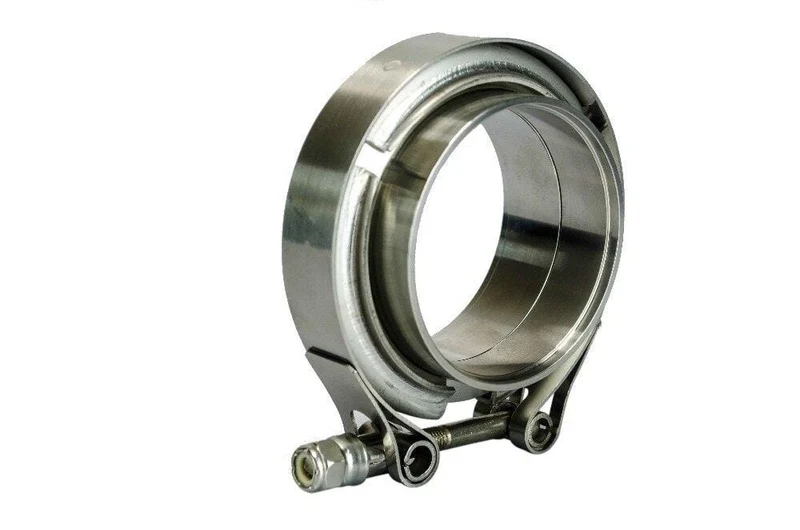 PQY - 2.75" SUS 304 Stahl Edelstahl Auspuff V-Band Klemmflansch Kit V-Band Vband männlich weiblich Design PQY5242