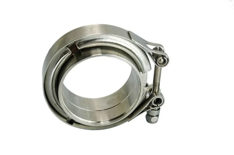 PQY - 2.75" SUS 304 Stahl Edelstahl Auspuff V-Band Klemmflansch Kit V-Band Vband männlich weiblich Design PQY5242