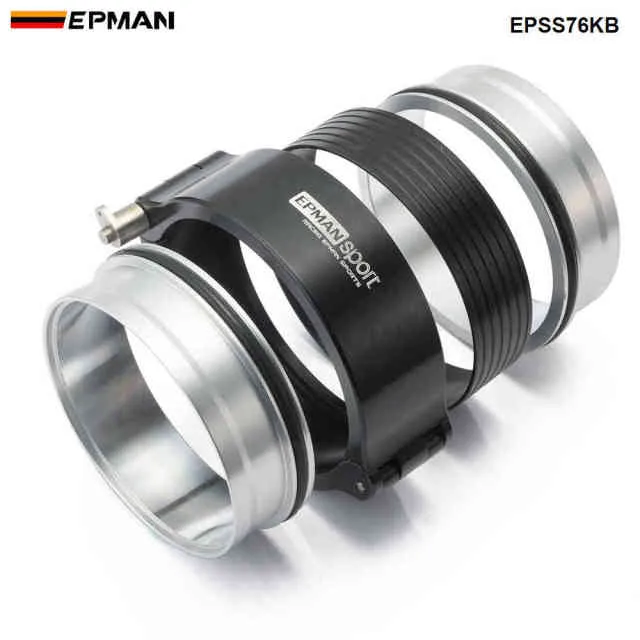 Hochdruck-Aluminium-Entriegelungsklemmen, V-Band-HD-Klemme für 3 Zoll Außendurchmesser Drosselklappengehäuse, Ladeluftkühlerrohr, Turbosystem EPSS76KB
