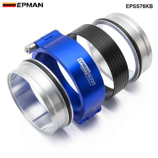 Hochdruck-Aluminium-Entriegelungsklemmen, V-Band-HD-Klemme für 3 Zoll Außendurchmesser Drosselklappengehäuse, Ladeluftkühlerrohr, Turbosystem EPSS76KB