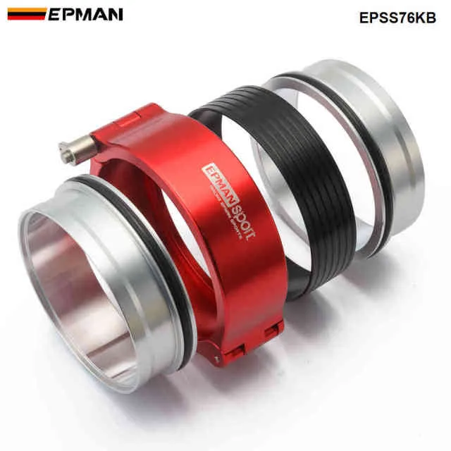 Hochdruck-Aluminium-Entriegelungsklemmen, V-Band-HD-Klemme für 3 Zoll Außendurchmesser Drosselklappengehäuse, Ladeluftkühlerrohr, Turbosystem EPSS76KB