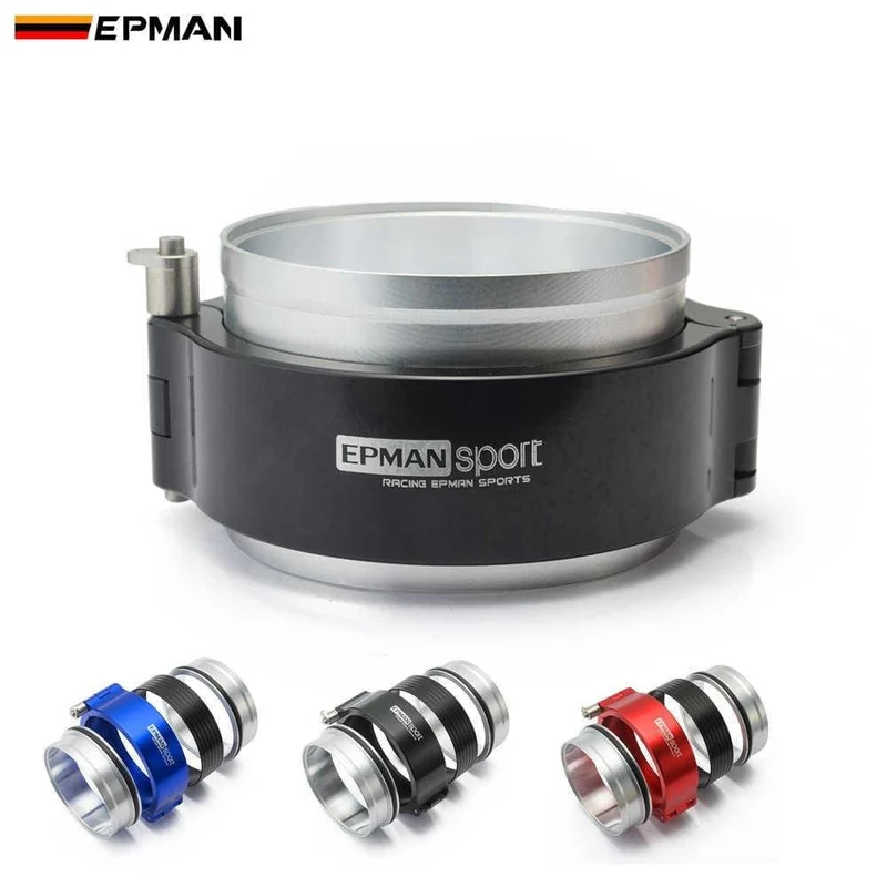 HD-Auspuff-V-Band-Klemme mit Flanschsystem-Baugruppe für 3.5-Zoll-89-mm-Kühlerschlauch, Wastegate-Flansche, Turbo-Entleerungsrohr EPSS89KB