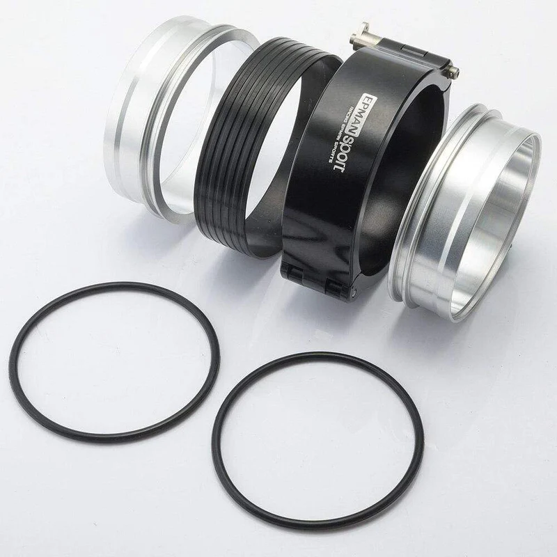 HD-Auspuff-V-Band-Klemme mit Flanschsystem-Baugruppe für 3.5-Zoll-89-mm-Kühlerschlauch, Wastegate-Flansche, Turbo-Entleerungsrohr EPSS89KB