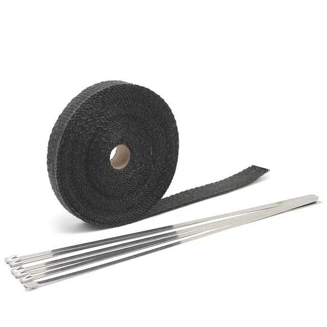 ZSDTRP 5/10/15M Auto Moto Hitzeschild Wrap Turbo Abgas Wärme Band Wrap Rohr Wrap Shields Manifold Header Isolierung Tuch Rolle