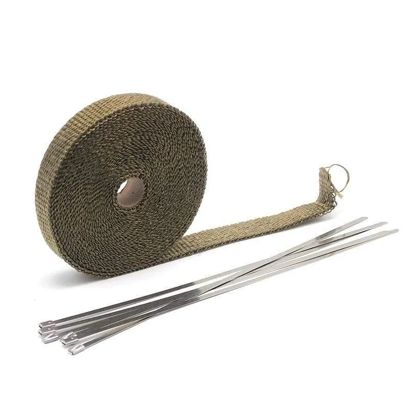 ZSDTRP 5/10/15M Auto Moto Hitzeschild Wrap Turbo Abgas Wärme Band Wrap Rohr Wrap Shields Manifold Header Isolierung Tuch Rolle
