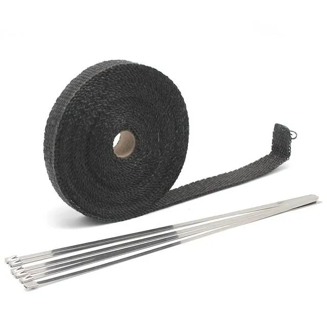 ZSDTRP 5/10/15M Auto Moto Hitzeschild Wrap Turbo Abgas Wärme Band Wrap Rohr Wrap Shields Manifold Header Isolierung Tuch Rolle