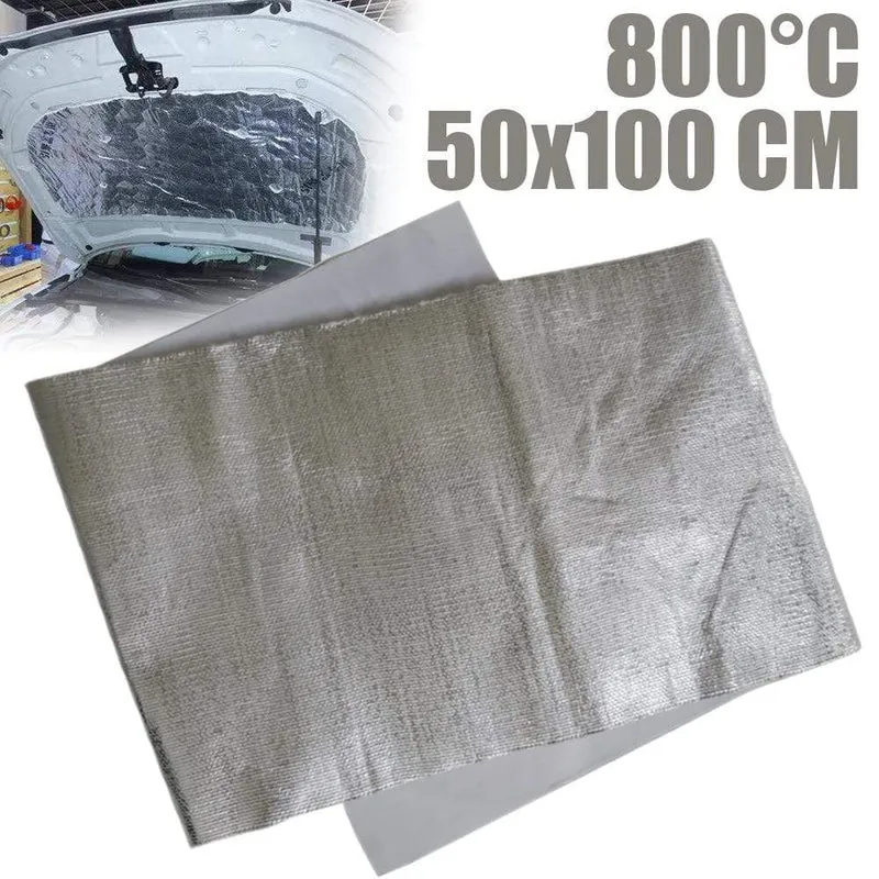 100*50 cm Auto Motorrad Auspuff Wrap Rohr Refit Wärmedämmung Band Abgas Wärme Wrap Tragen-Beständig hitzeschild Band