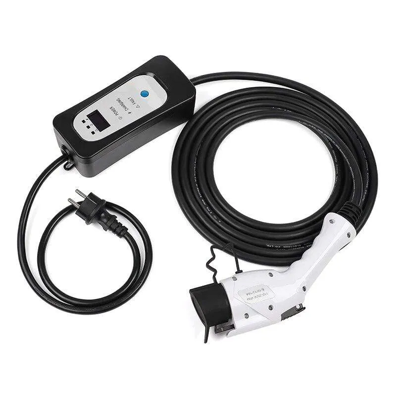 Typ 1 J1772 EV-Ladegerät mit Schukostecker EVSE-Ladekabel für Elektrofahrzeuge von Nissan Leaf, 16 A, 13 A, 10 A, 8 A
