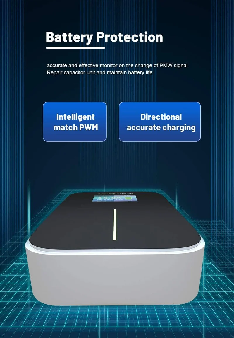 IEVISON 16A 1Phase 3.6KW EV Ladegerät EVSE Wallbox Elektrofahrzeug Ladestation mit Typ 2 Stecker IEC 62196-2 mit 6.1M Kabel