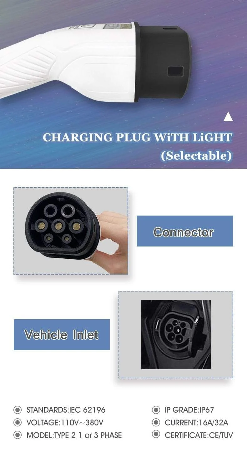 ZENCAR Level 2 EVSE Typ B AC 30mA DC 6mA 3.5kW EV-Ladegerät Typ 1 Schuko-Stecker 5m Elektroauto-Ladegerät 6A 8A 10A 12A 16A