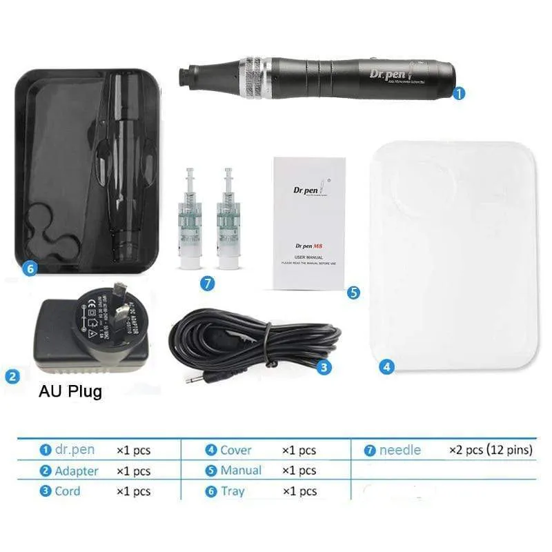 Dr pen Ultima M8 Professional Microneedling Pen Tattoo-Maschine - Wireless Dermapen - Bestes Gesichtspflege-Schönheitswerkzeug-Kit